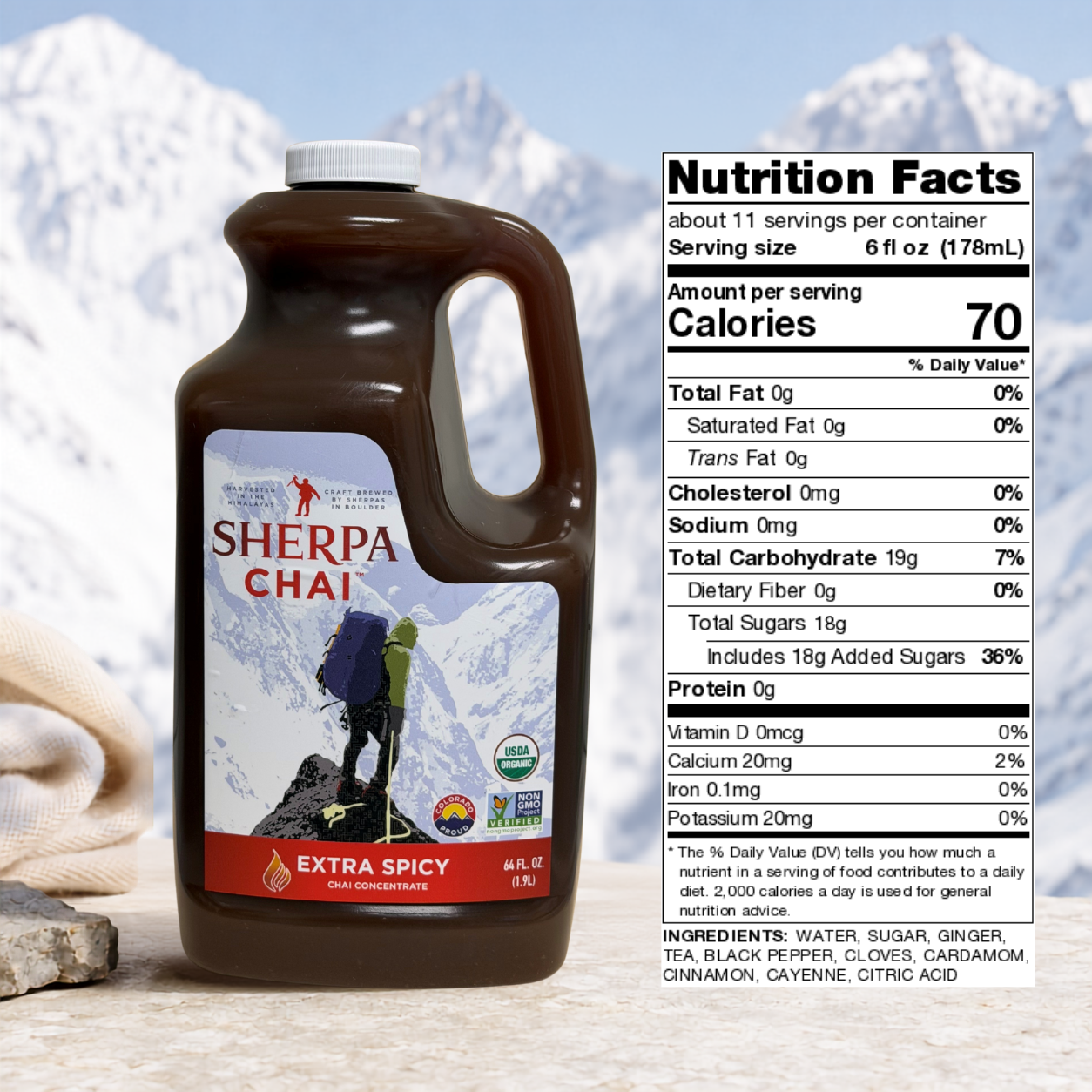 Extra Spicy Sherpa Chai Concentrate, 64 oz