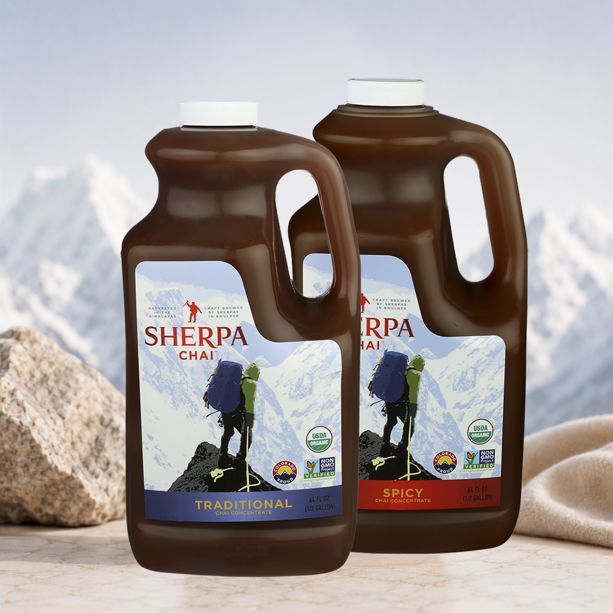 Sherpa Chai Mix and Match 2 Pack, 64 oz Bottles